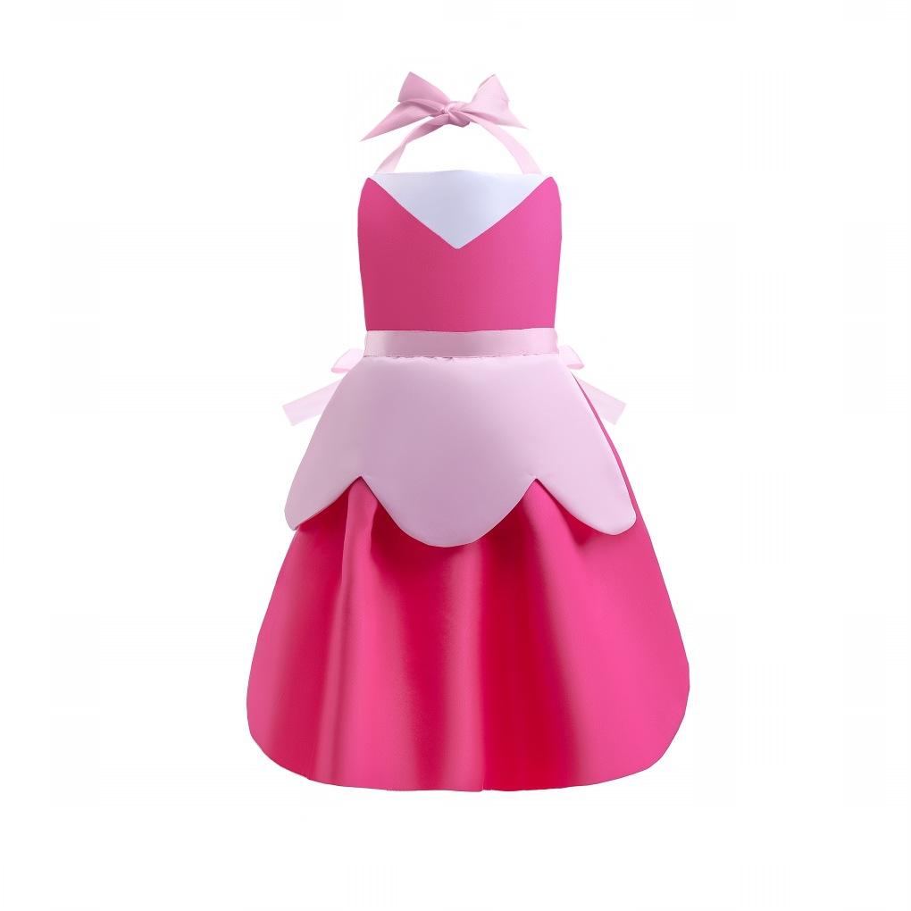 Girls Belle Cinderella Snow White Princess Costume hanging neck apron