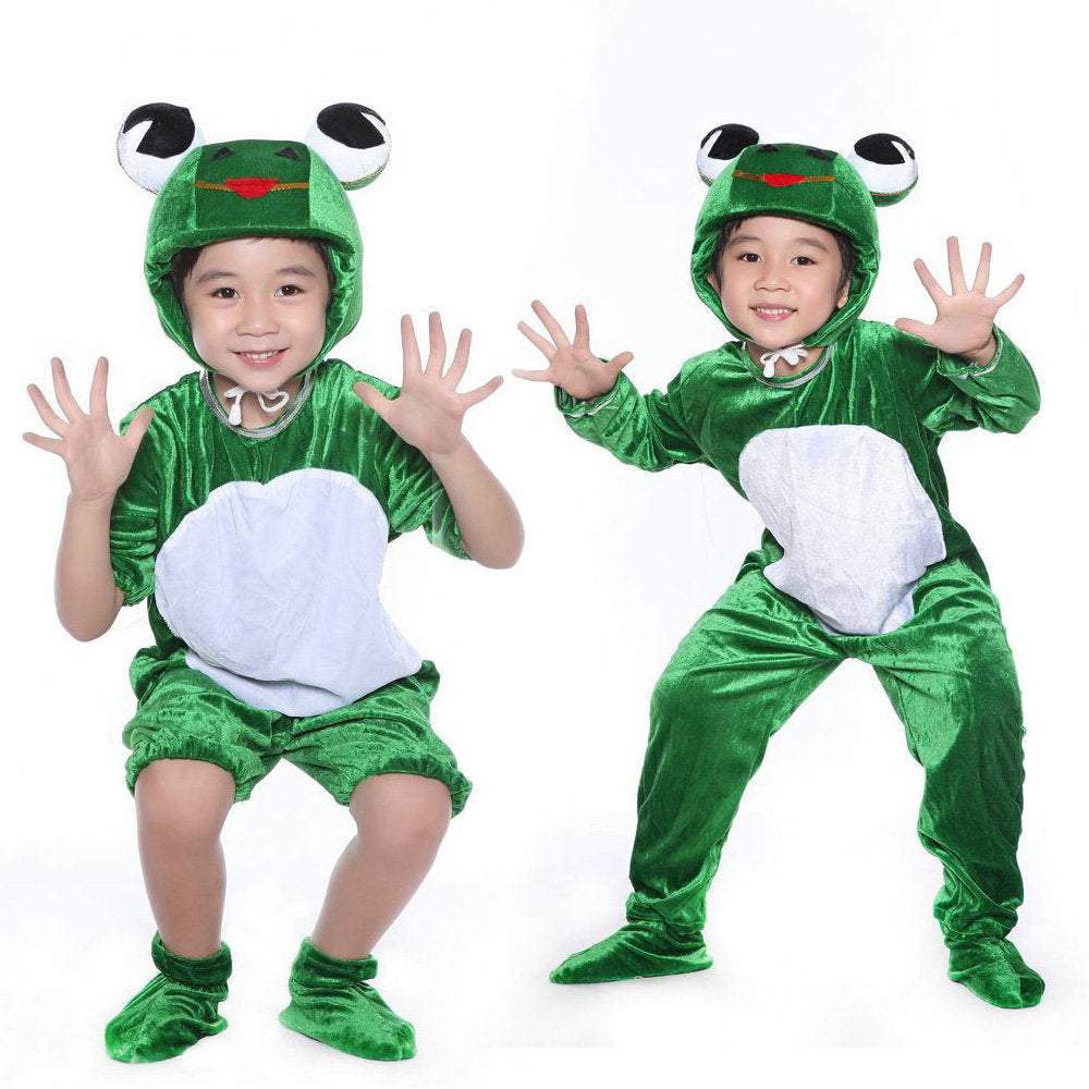 Green Frog Animal kigurumi Cosplay kids Costume Party Wear Gift