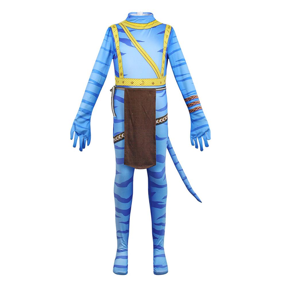 Avatar: The Way of Water Cosplay Costume adult zentai costume Sets and Mask Up For kids