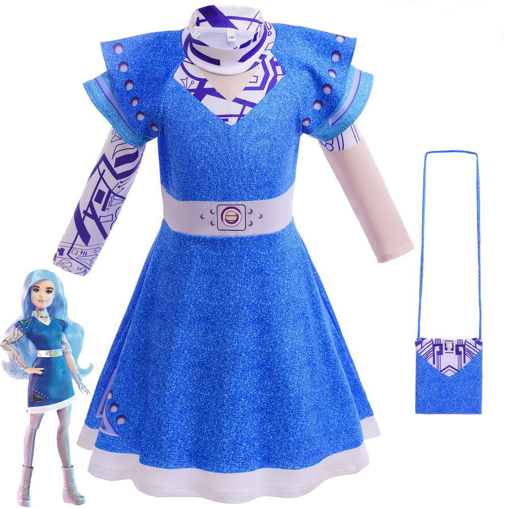 Zombie 3 Children's cheerleading cosplay costumes Halloween girls' dresses