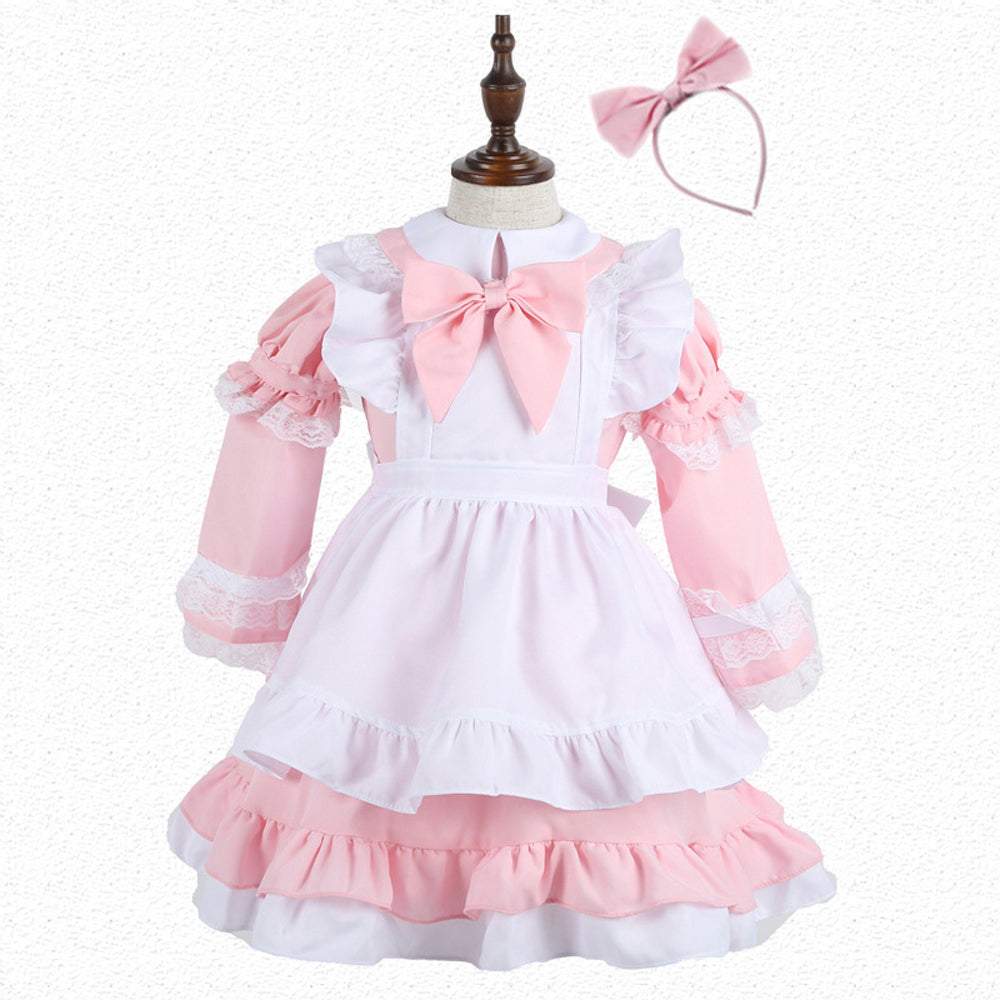 Halloween Alice Dress Girl's Princess Costume Maid Dress for kids