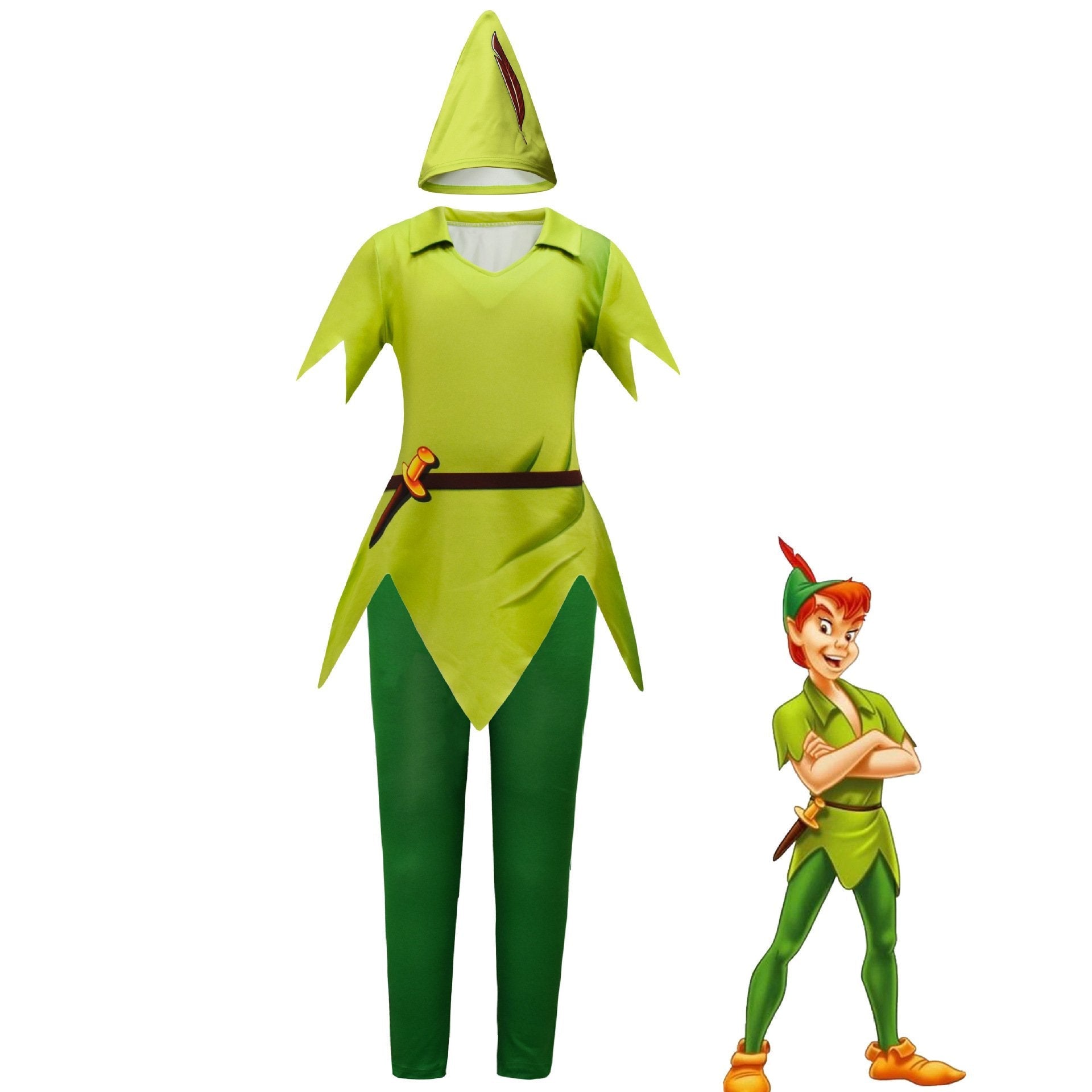 Peter Pan Shorts Suit Halloween Outfits Cosplay Costume For Kids