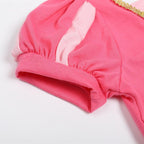 Girls Belle Cinderella Snow White Princess Wind Knitted Costume Dress