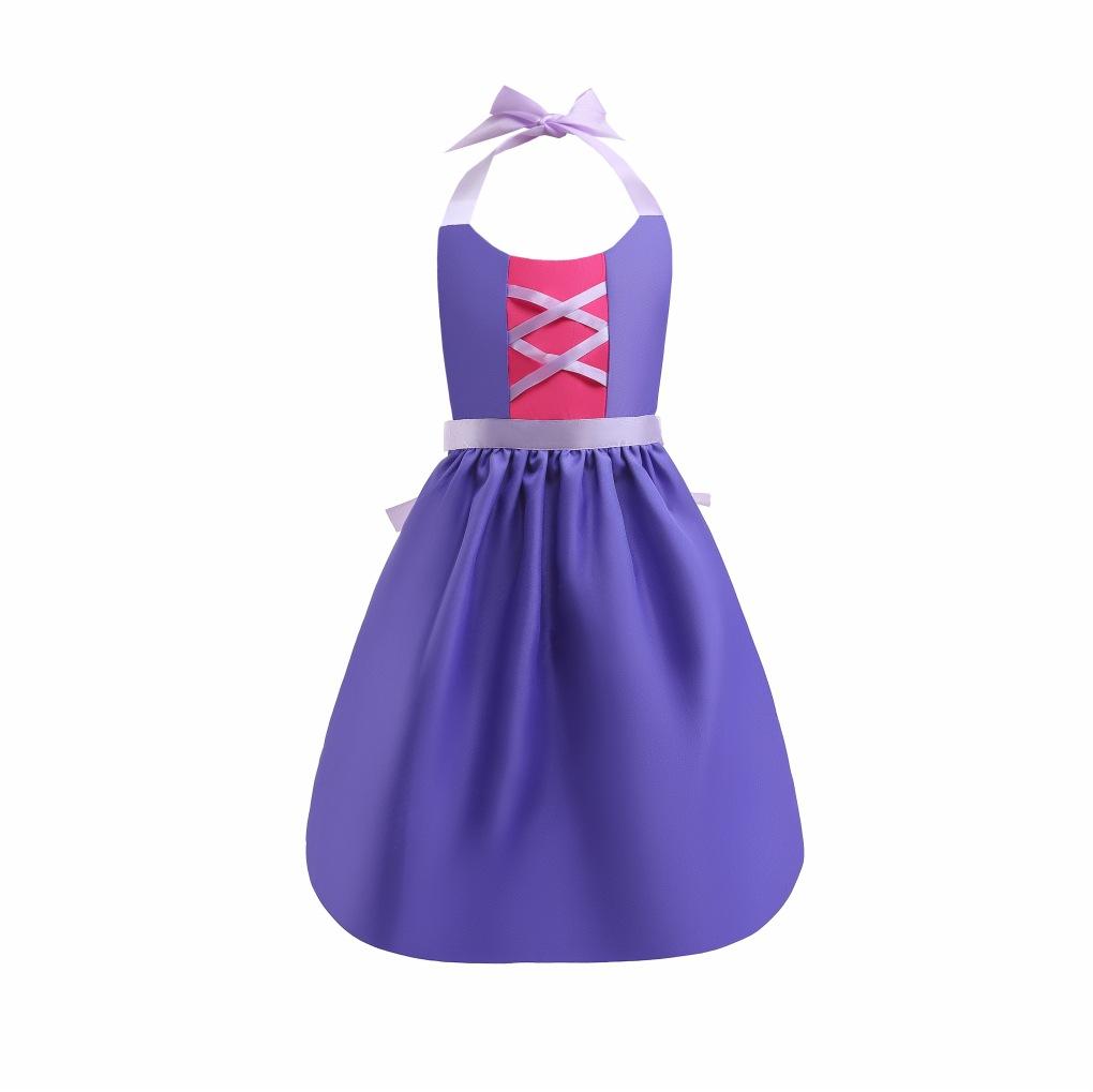 Girls Belle Cinderella Snow White Princess Costume hanging neck apron