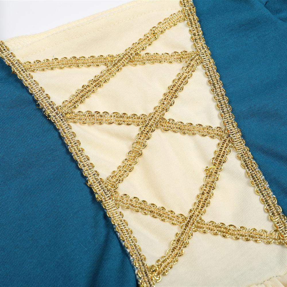 Girls Belle Cinderella Snow White Princess Wind Knitted Costume Dress