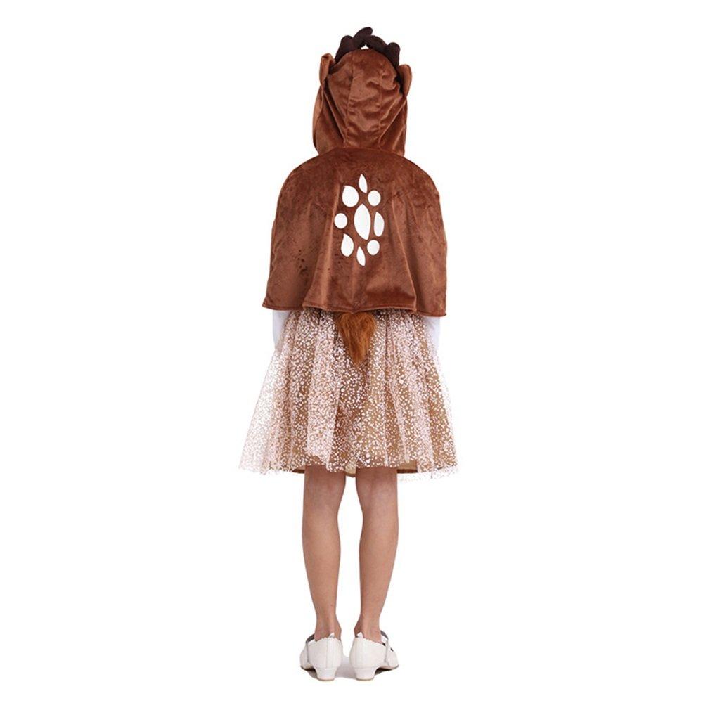 Christmas Costume Elk Cloak Dress Girl Cosplay