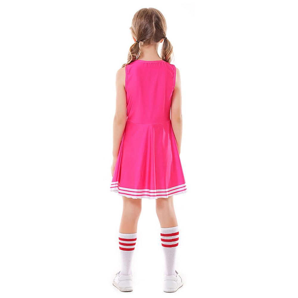 School Cheerleading Uniform Costume Cheerleader Party Dress Halloween Outfit Dress Up For Girls