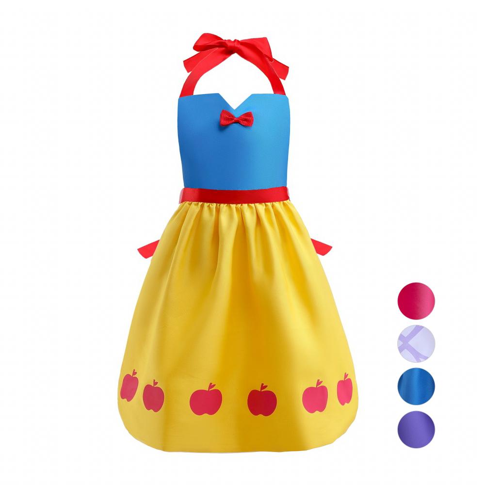 Girls Belle Cinderella Snow White Princess Costume hanging neck apron