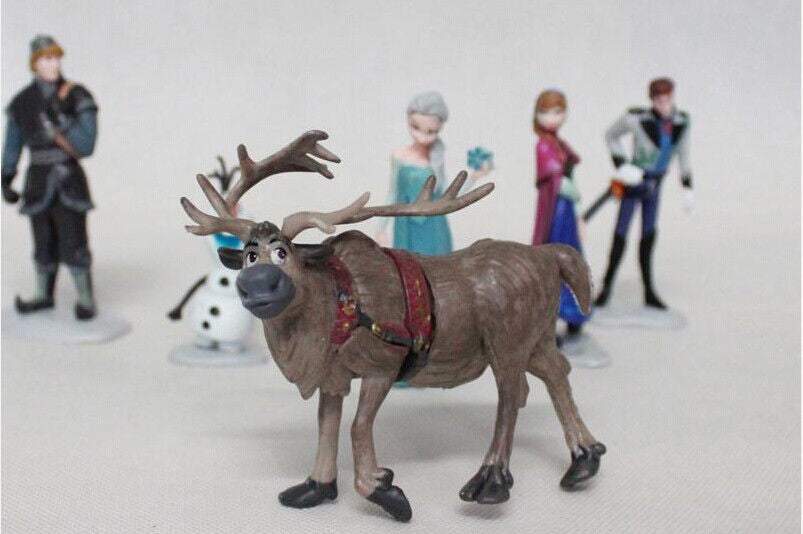 New Frozen Elsa Anna Olaf Playset 6 Figure Cake Topper Toy Doll Set