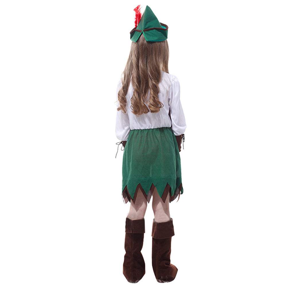 Classics -Peter Pan Child kids cosplay Costume  Halloween Dress