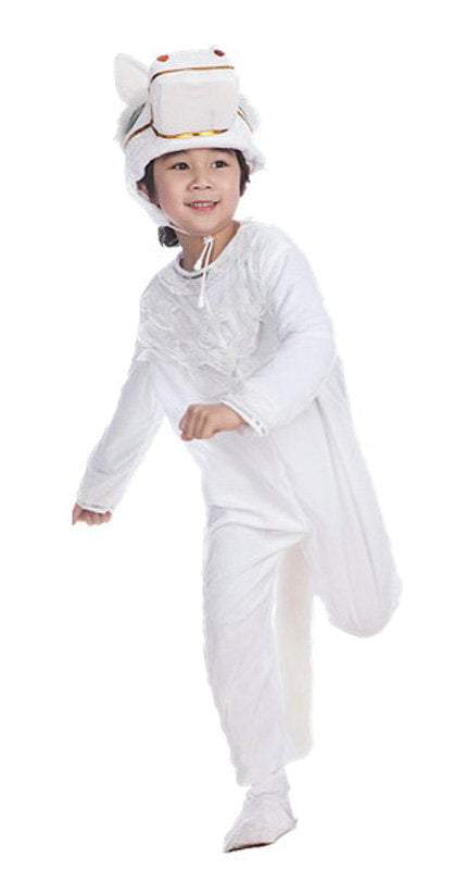 White Horse Animal Cospaly Wear Kigurumi Cute Kids Costume Child Gift