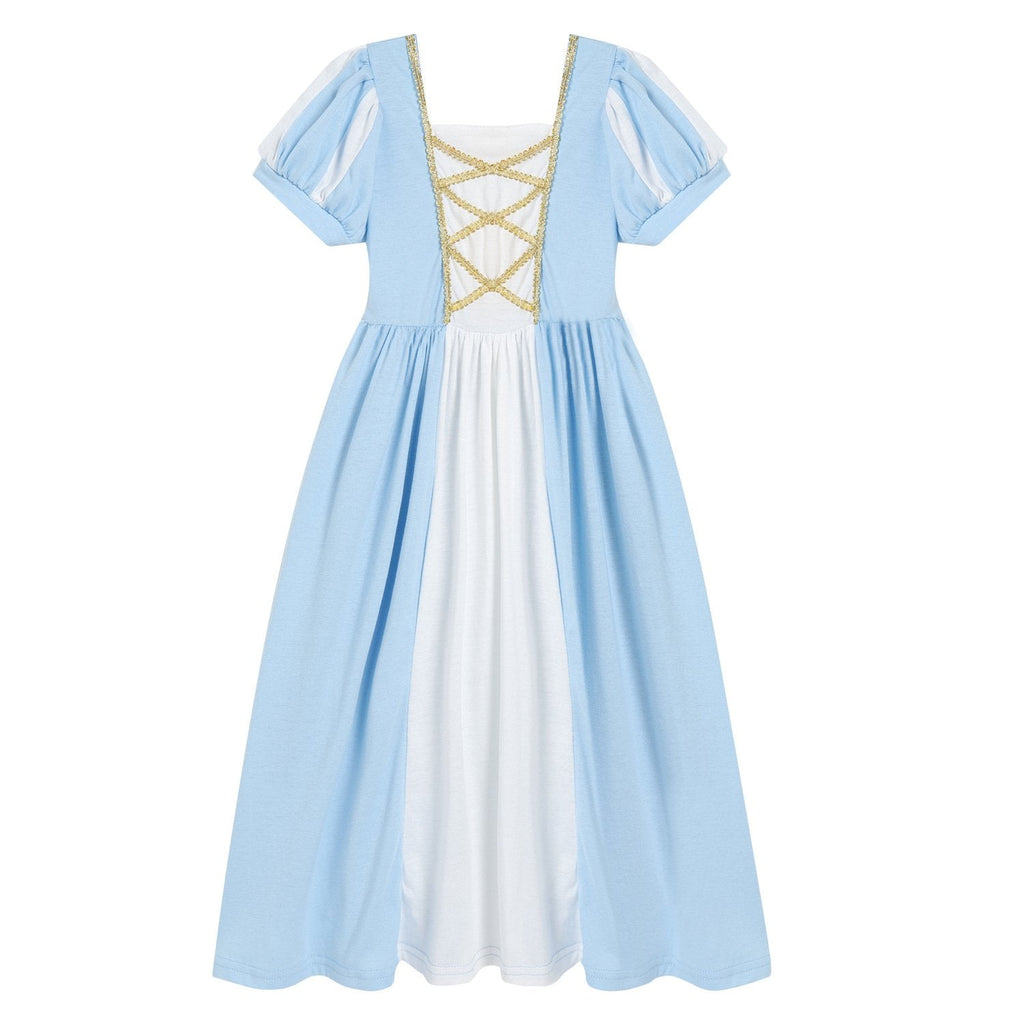 Girls Belle Cinderella Snow White Princess Wind Knitted Costume Dress