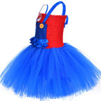 Super Mario Bros Mario Luigi Cartoon Halloween Suit Cosplay Tutu Dress