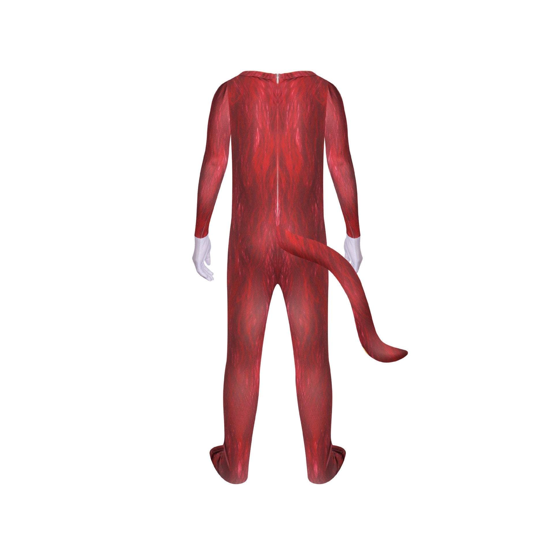 Sonic Movie Knuckles Cosplay Costume Party Children Jumpsuit Romper Outfit Set Dress Up For Kids