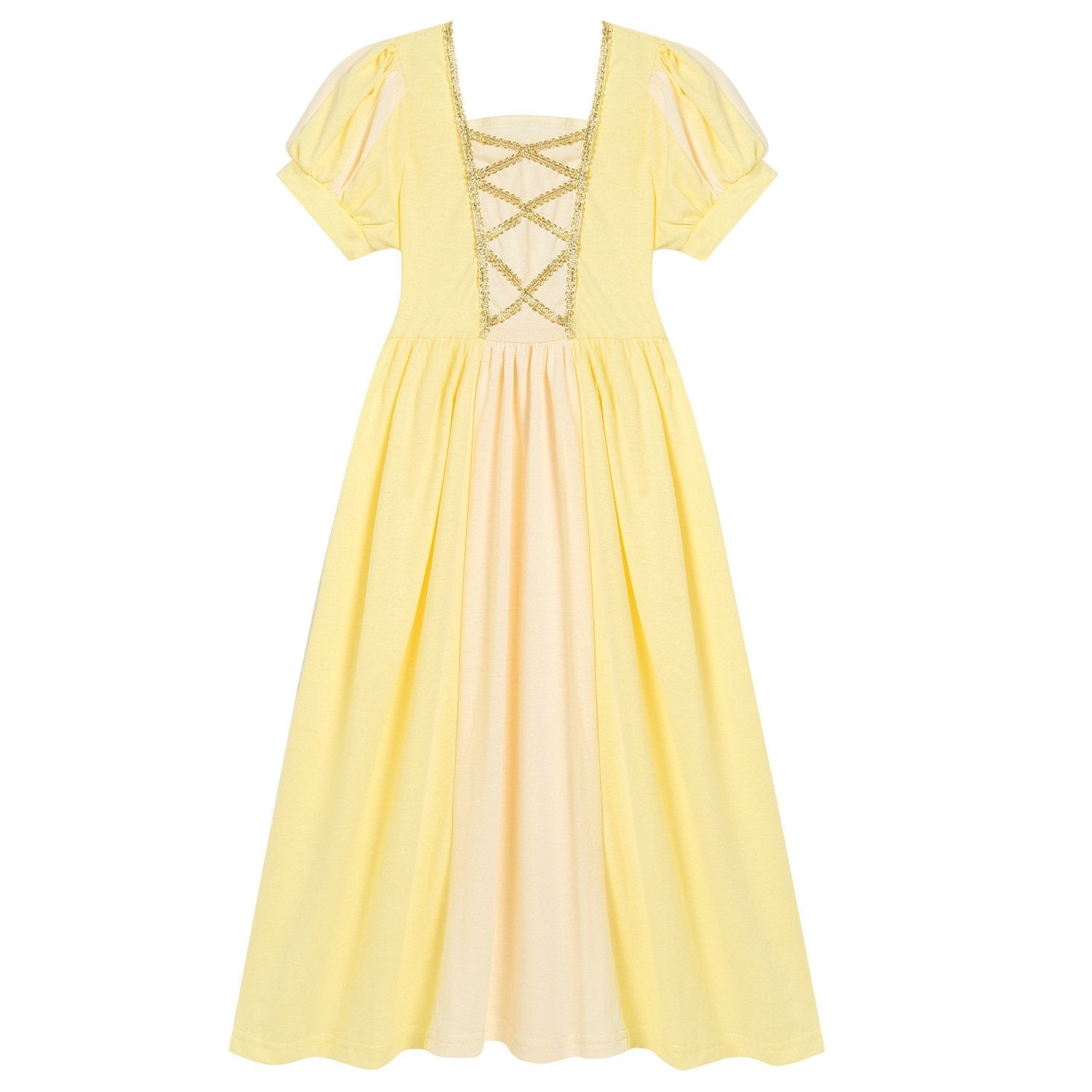 Girls Belle Cinderella Snow White Princess Wind Knitted Costume Dress