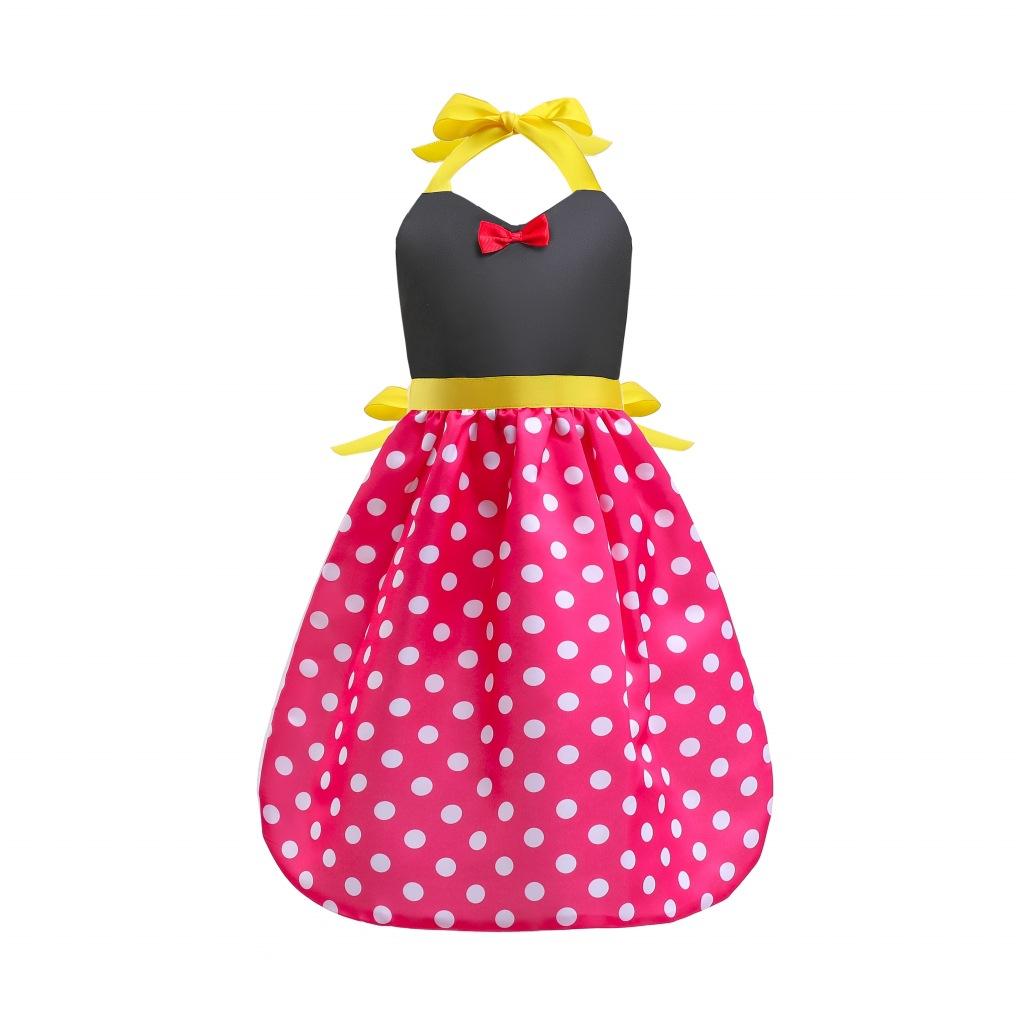Girls Belle Cinderella Snow White Princess Costume hanging neck apron