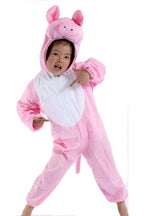 Halloween Child Pink Pig Kids Animal Kigurumi Onesie Costume
