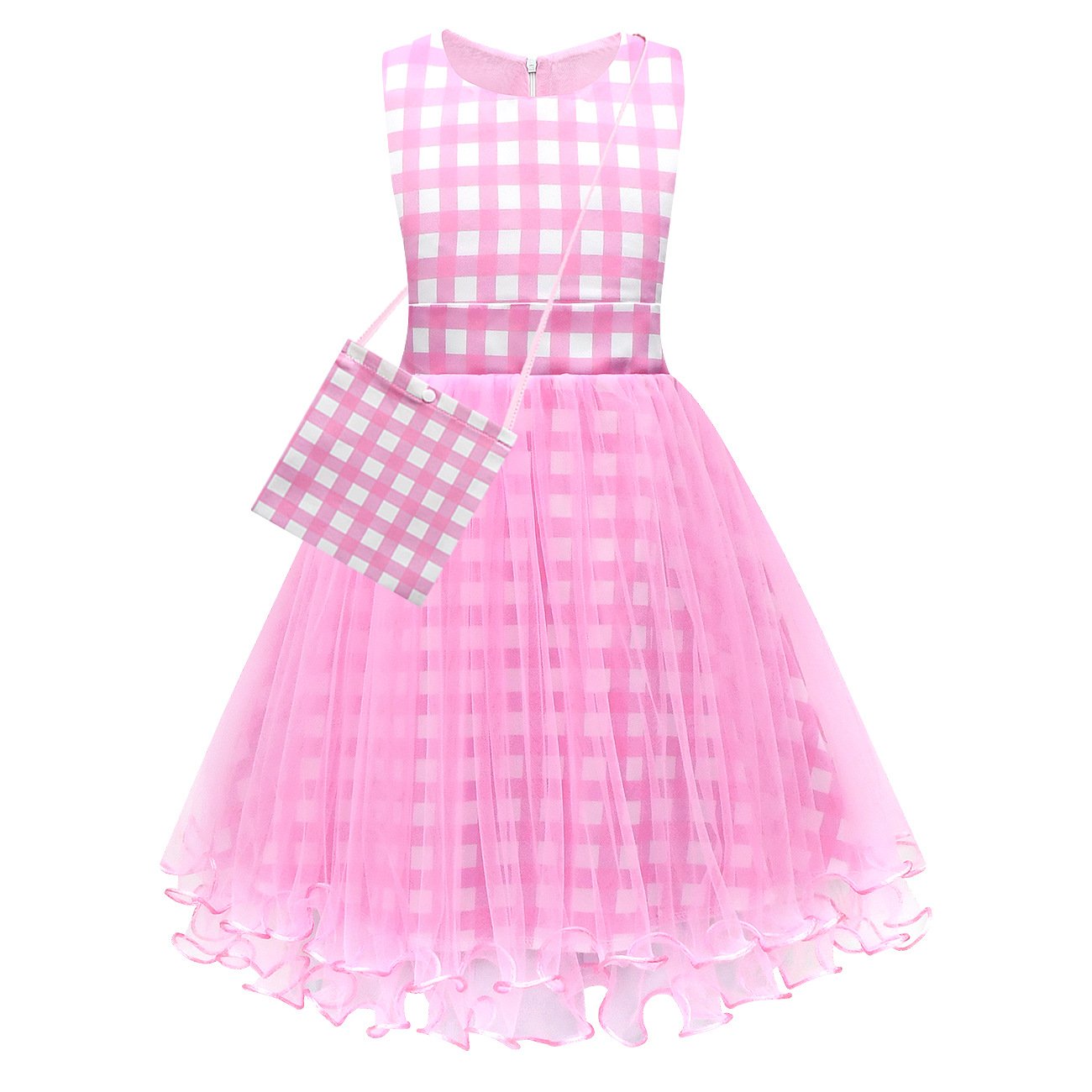 Barbie Movie Margot Barbie Tutu Dress Halloween Outfits Cosplay Costume Kids