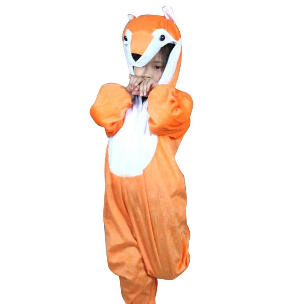Halloween Child Fox Kids Animal Kigurumi Onesie Costume