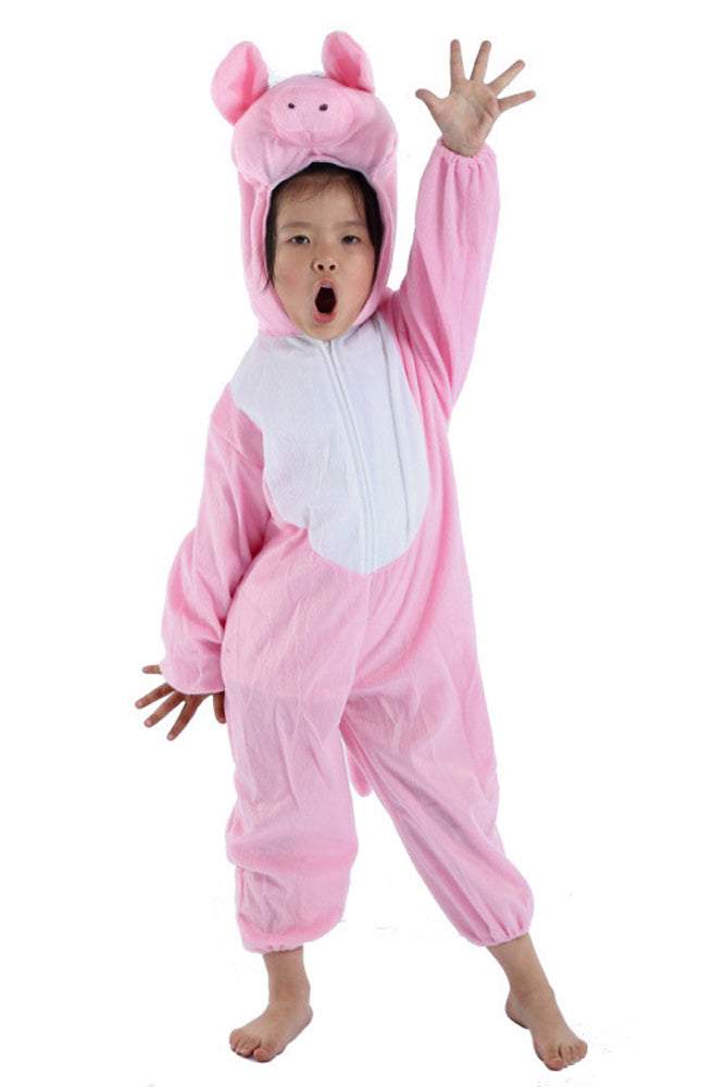 Halloween Child Pink Pig Kids Animal Kigurumi Onesie Costume