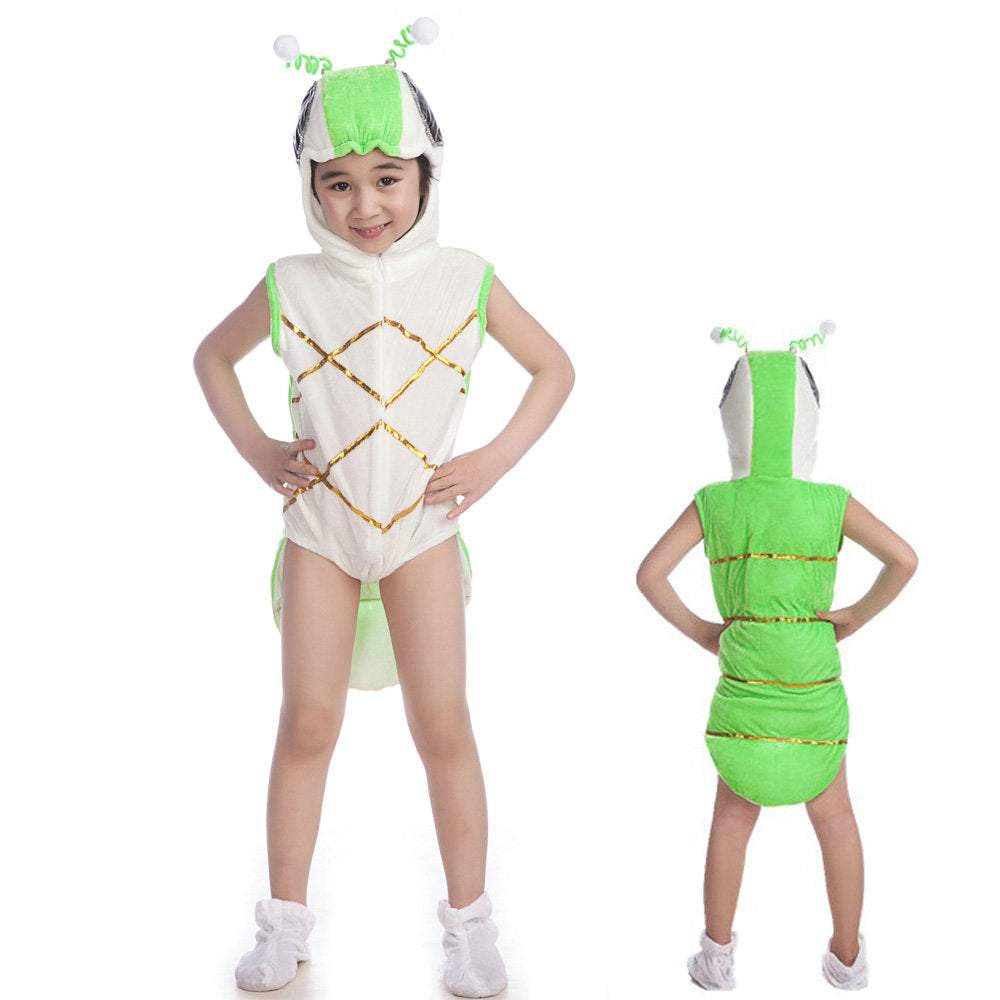 White Caterpillar Animal kigurumi Cosplay Costume Party Wear kids Gift