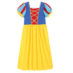 Girls Belle Cinderella Snow White Princess Wind Knitted Costume Dress