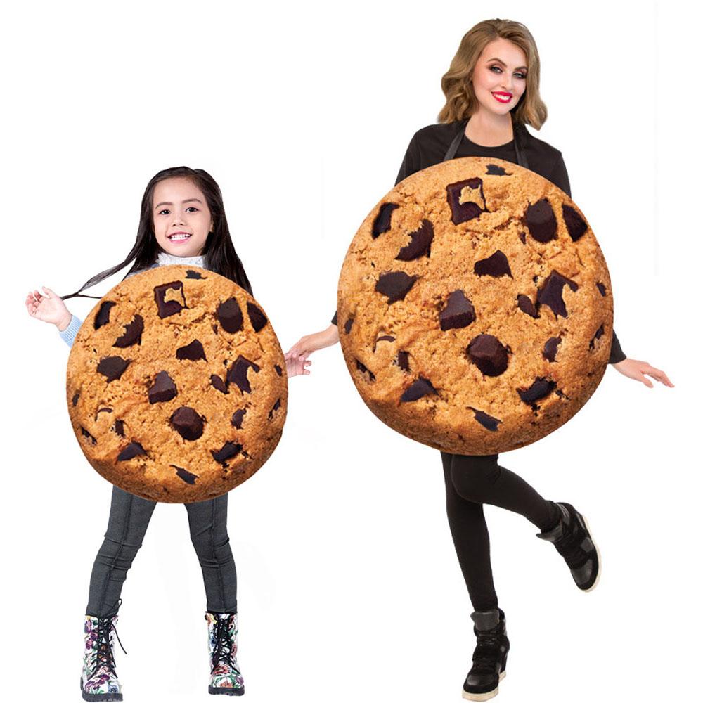 Cookie Cosplay Costumes Family Role-playing Parent-child Outfit Halloween Dress for Adult Kids