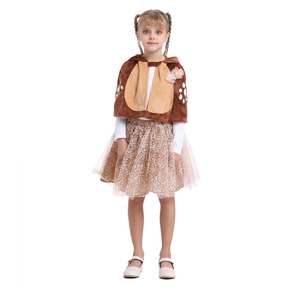 Christmas Costume Elk Cloak Dress Girl Cosplay