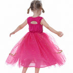 Aladdin Princess Cosplay Costume Dress Skirt Jasmine Birthday Halloween Party Mesh Outfit for Girls