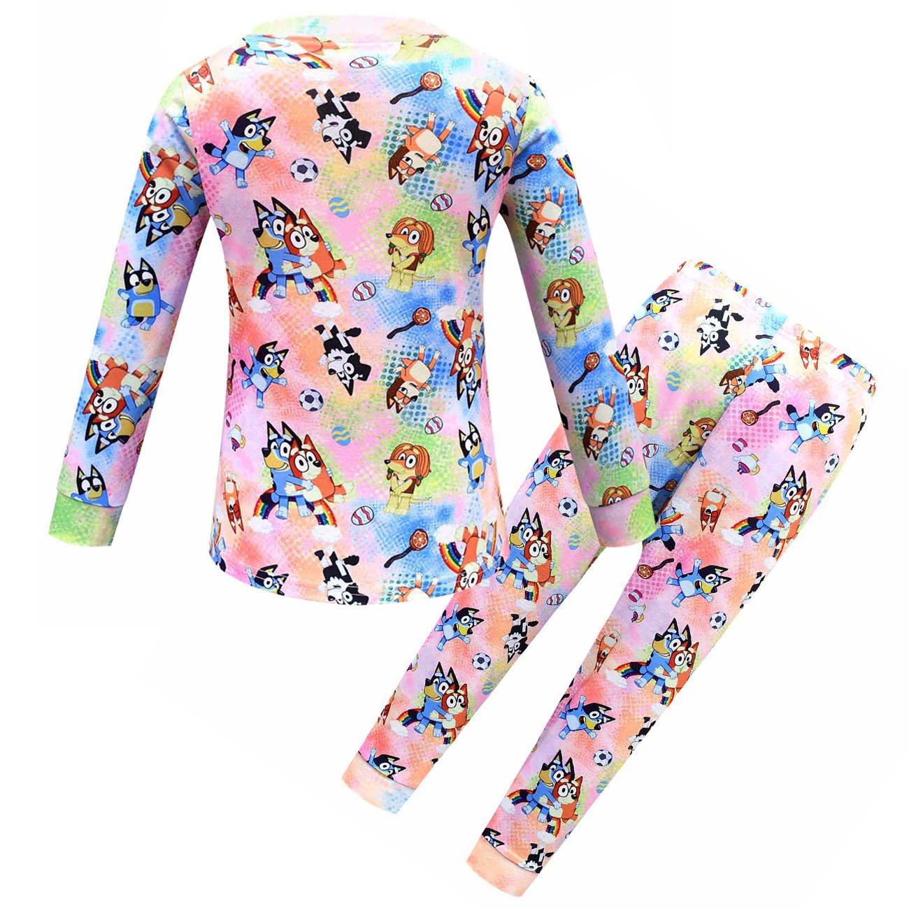 Bluey Pajamas Set Long Sleeve Trousers Two Pieces for Kids