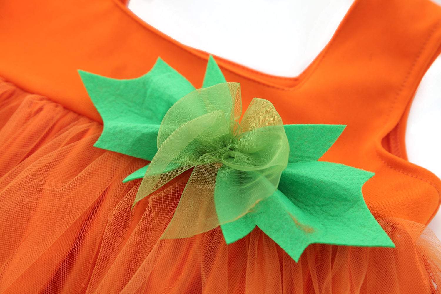 Orange Pumpkin Cute Dress Kid Halloween Costume Children's Day Costume