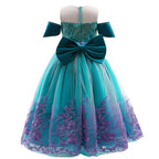 Girls Mermaid Princess Dresses Lace Tutu Costume for Kids