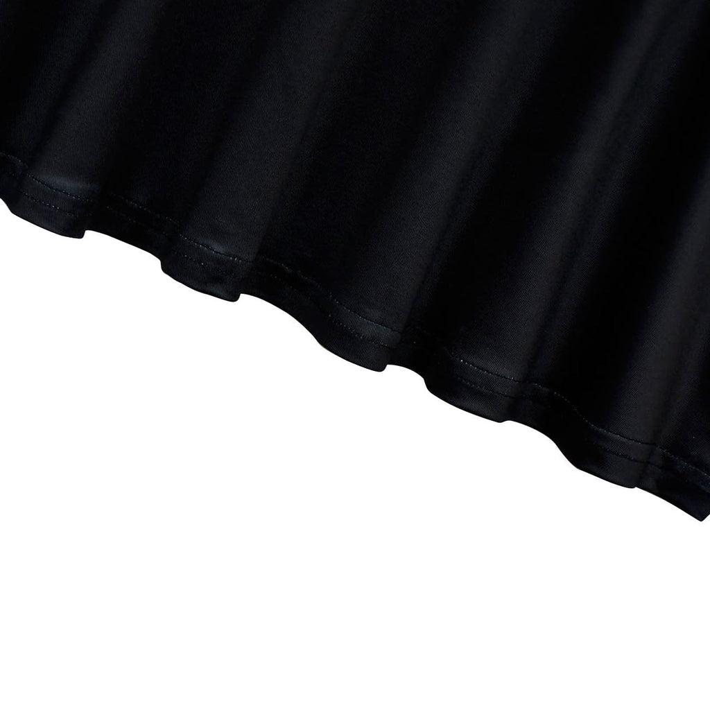 Demon Slayer Black Print Long Sleeve Dress for Girls