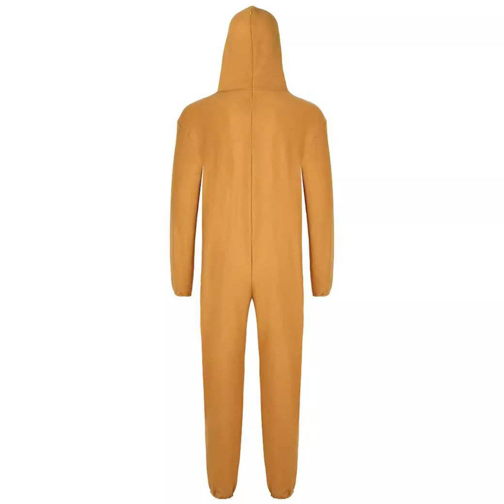 Adult Gingerbread Man Costume Christmas Holiday Hoddie Funny Pajamas - Azufun