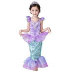 The Little Mermaid Ariel Princess Kids Girl Dress Cosplay Costume