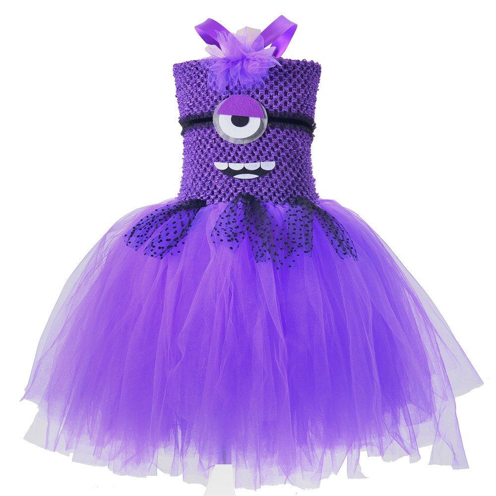 Girl Roland Purple Gauze Dress Despicable Daddy's Funny