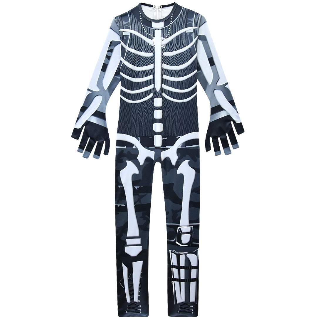 Halloween Skull Cosplay Costume Zentai Bodysuit for Kids