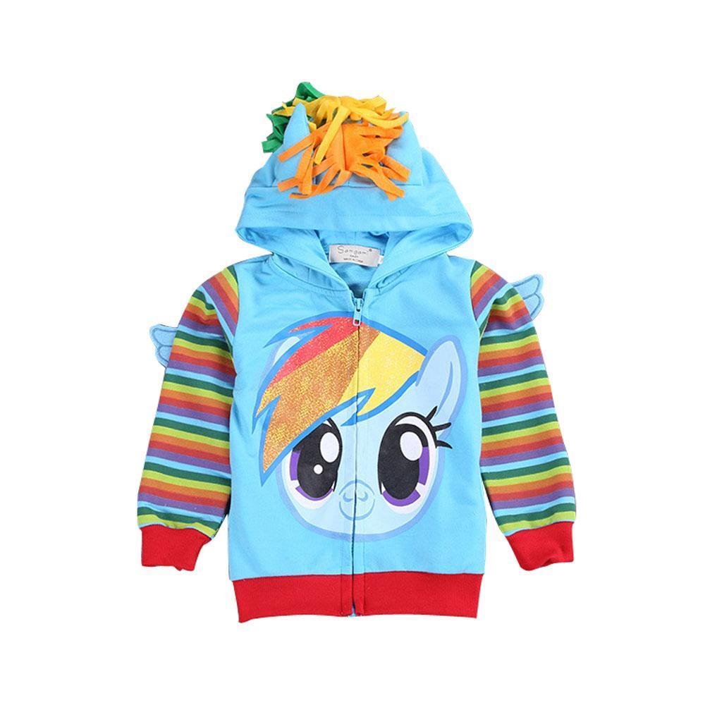 My Little Pony Cartoon Zipper Hoodie Sweatshirt Coat Jacket