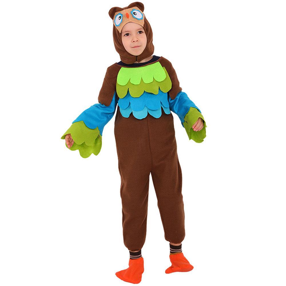 Baby Owl Cosplay Costume Halloween Romper Dress Up Outfit Jumpsuit For Toddlers Kids