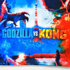 Kids Godzilla Vs Kong Printed Short Sleeve Crew Neck T-Shirt for Boys