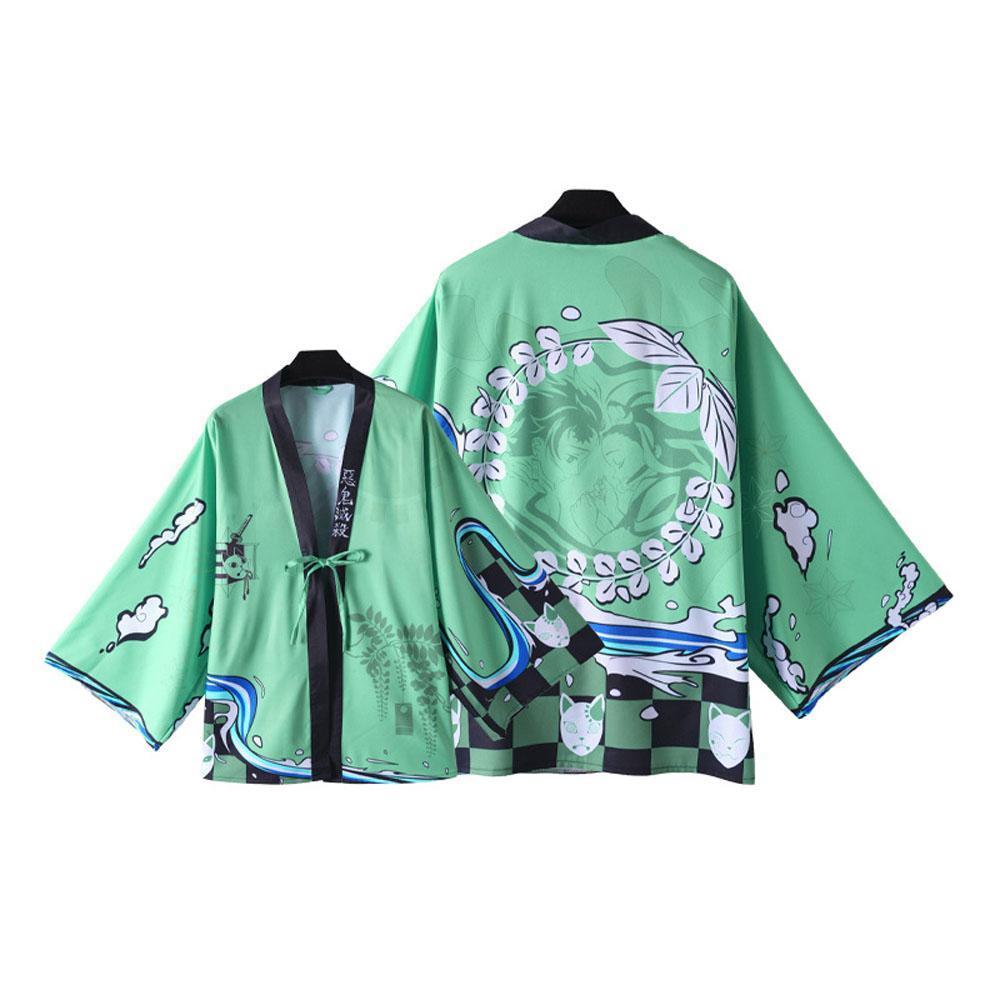 Cosplay Costume Haori Kimono Bathrobe Cloak Pajama Halloween costume for kids and parents