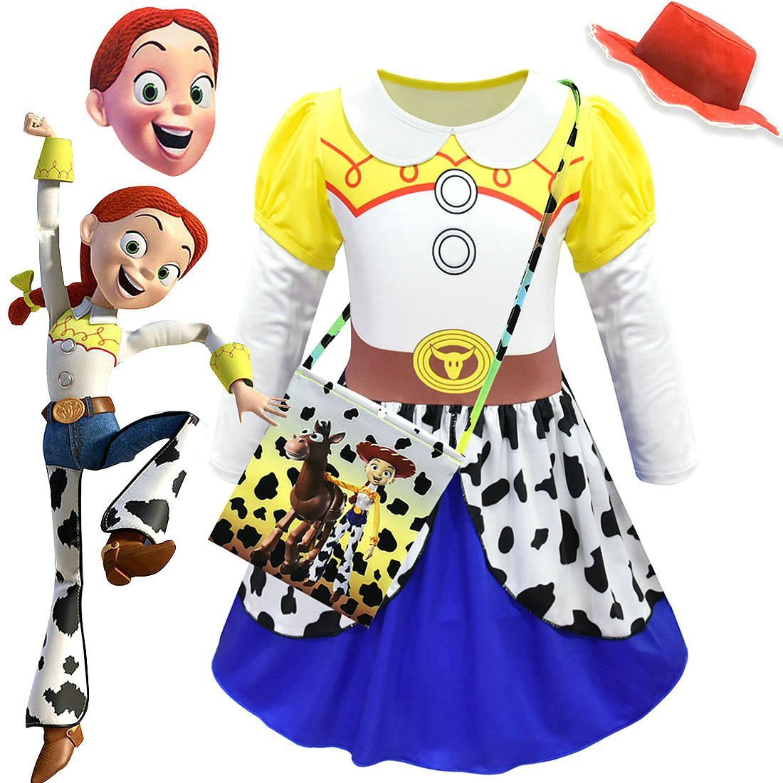 Toy Story 4 Jessie Costume Long Sleeve Dress for Kids