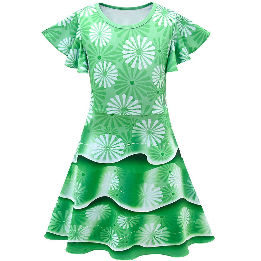 Fancy Nancy Halloween Costume Performance Costume Cosplay Green Dress