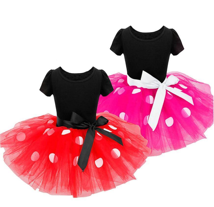Kids Baby Girls Minnie Mouse Tutu Dress Costume