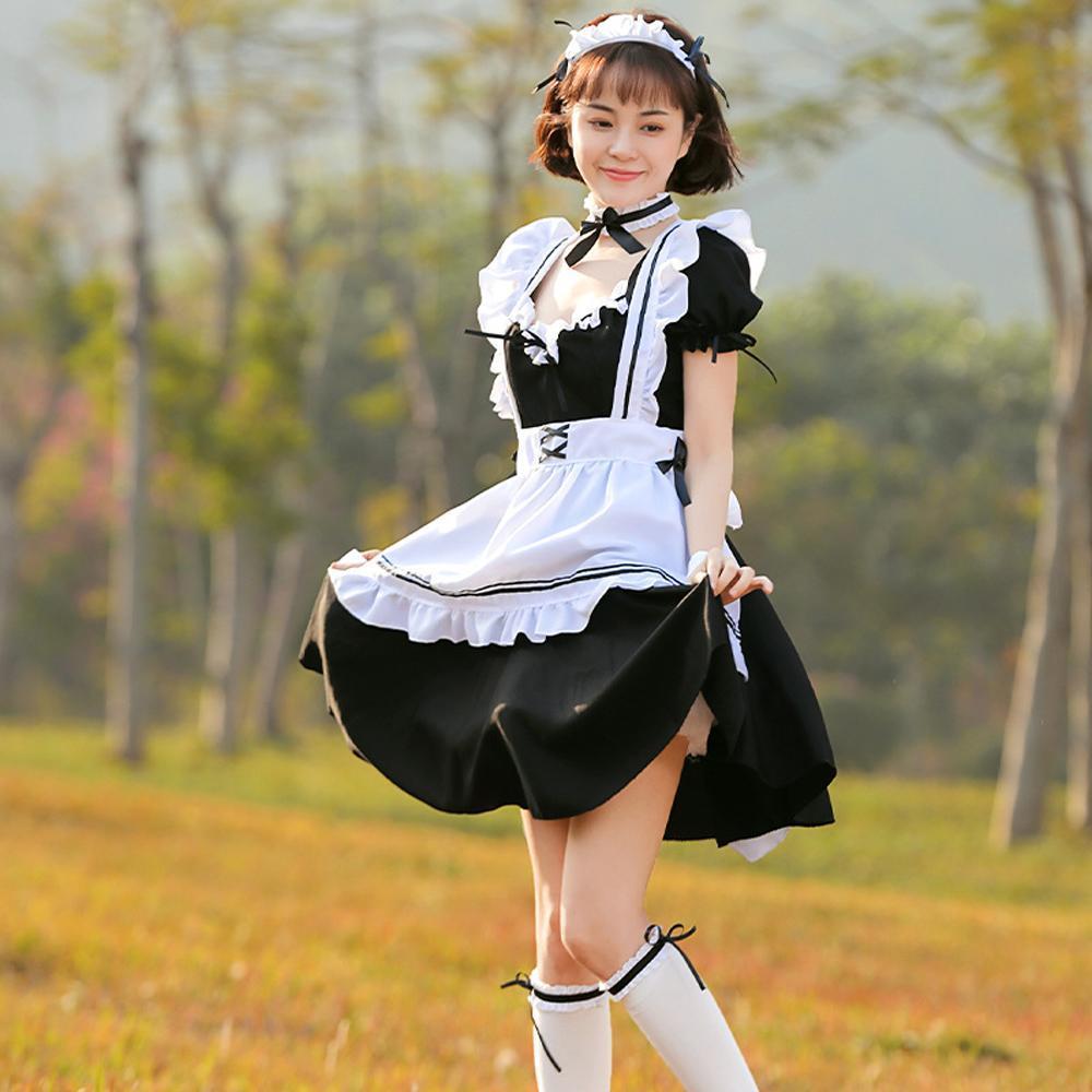 Love Nikki-Dress UP Queen cafe maid cosplay costumes dress for mom and me