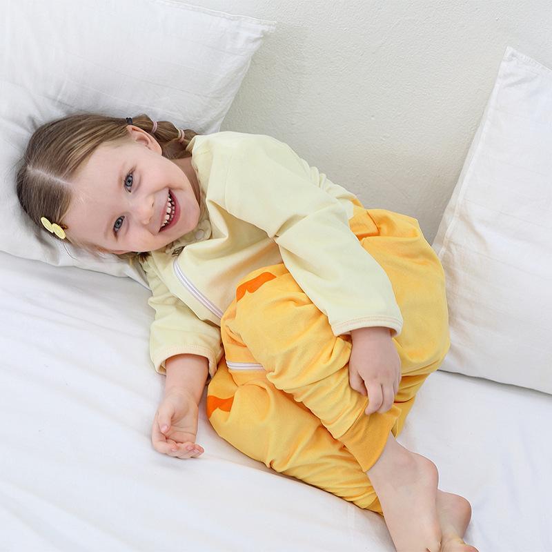 New super soft long-sleeved baby pajamas children's home clothes