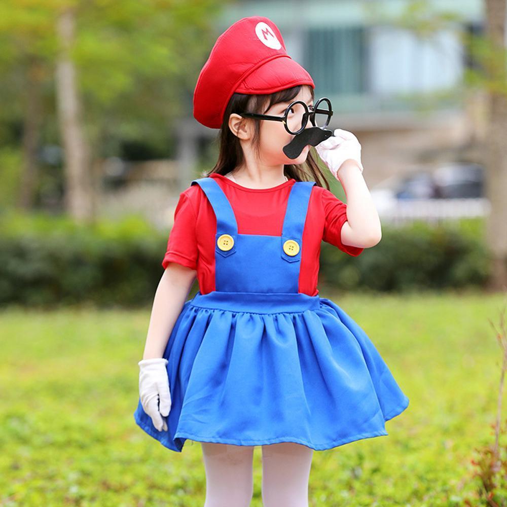 Plumber uniform cosplay costumes dress for mom and me