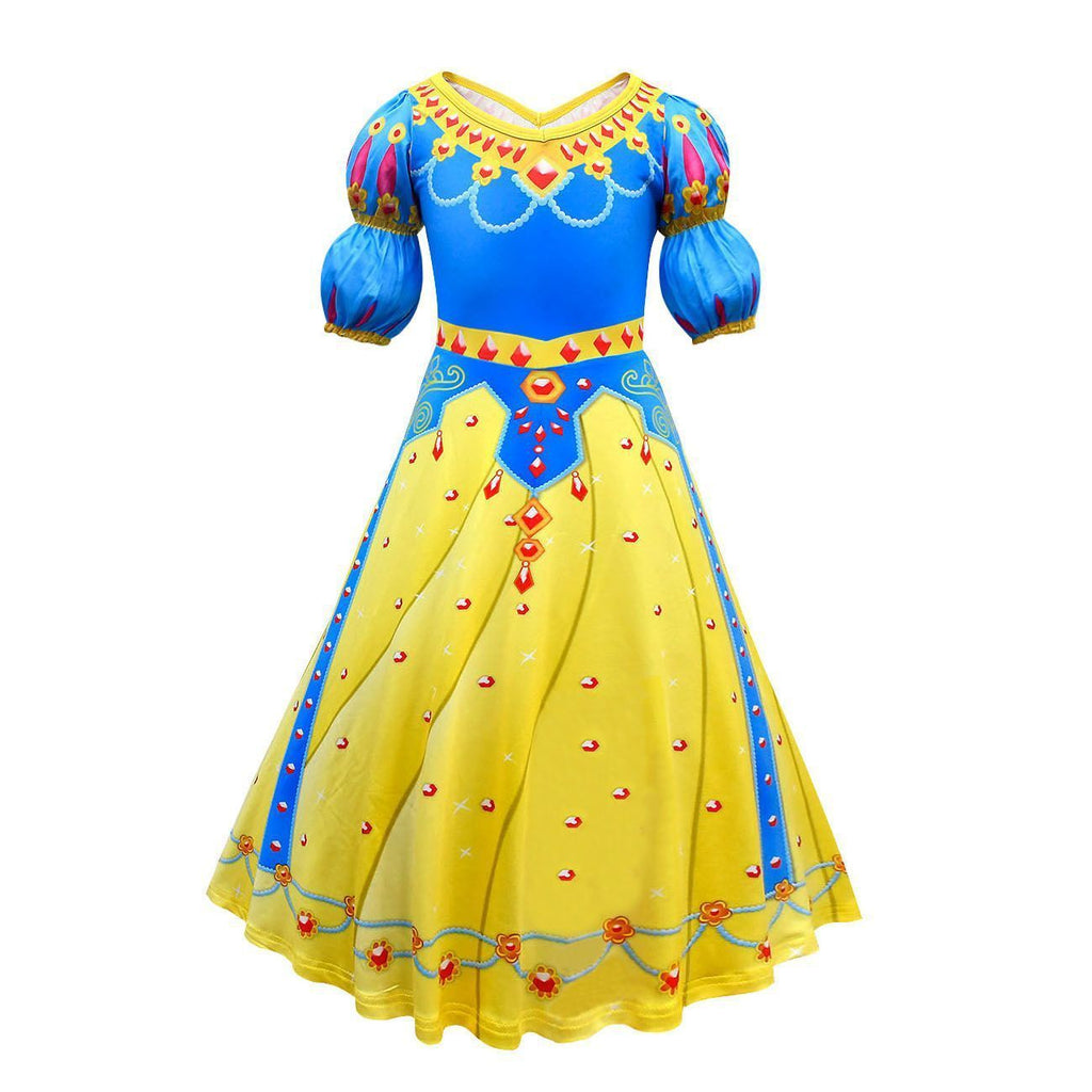 Snow White Costume Cosplay Princess Dress Halloween Carnival Outfit Dresses For Toddler Girls