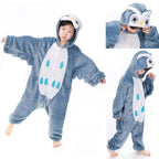Owl Animals Costume Sleepwear Winter Kigurumi Onesies Kids