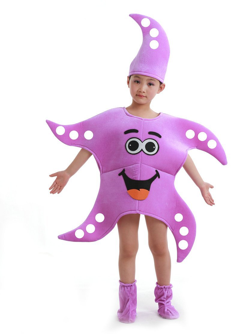 Cartoon Starfish Octopus Children Kids Gift Kigurumi Costume